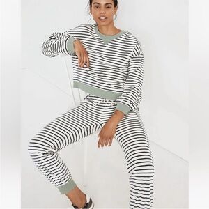 Striped Sweatshirt and Joggers Set